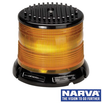 NARVA Megaburst High Output LED Strobe Light With Flange Base - Amber